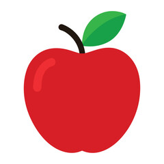 Red apple illustration. Apple Clip art