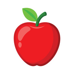 Red apple illustration. Apple Clip art