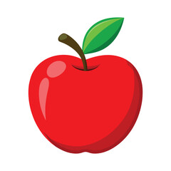 Red apple illustration. Apple Clip art