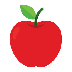Red apple illustration. Apple Clip art