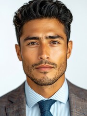 Portrait of a Hispanic Man in a Blazer Professional Headshot