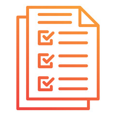 Fototapeta premium Checklist Icon