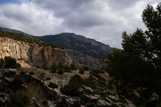 clouds over the mountains
