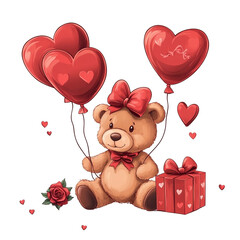 teddy bear with heart