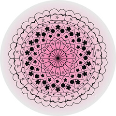 round ornamental round lace pattern