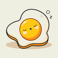 fried egg on a plate