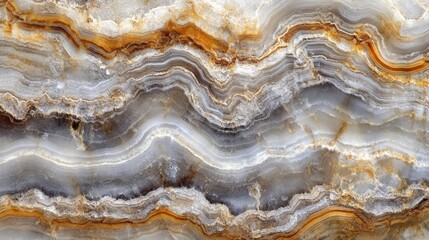 Elegant Wave Patterns of Natural Agate Stone with Earthy Tones