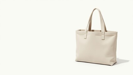 Chic and Minimalist Beige Tote Bag: Perfect for Everyday Elegance and Style