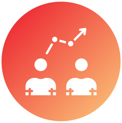 Vector Design Team Work Icon Style