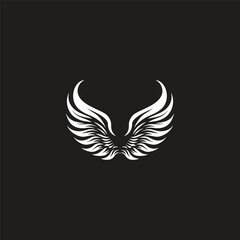 Fototapeta premium Wing logo vector icon illustration