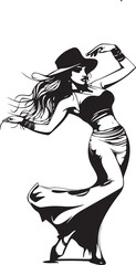 illustration of a salsa dancer