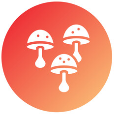Vector Design Mushroom Icon Style