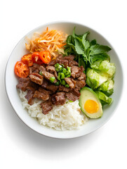 Vietnamese food ,  Bahn Trang Nuong i in plate.