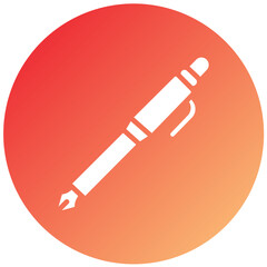 Vector Design Fountain Pen Icon Style