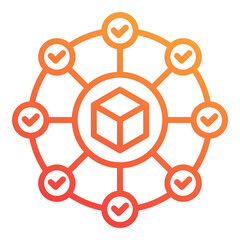 Supply Chain Network Icon