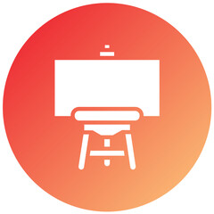 Vector Design Easel Icon Style