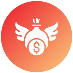 Financial Freedom Vector Design Icon Style