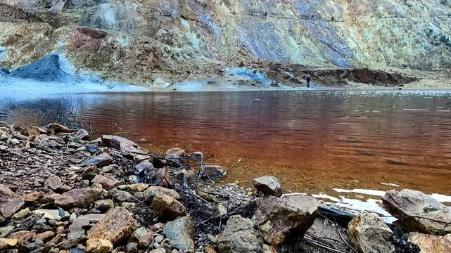 Conche lake. Lake of mining origin located on the island of Elba