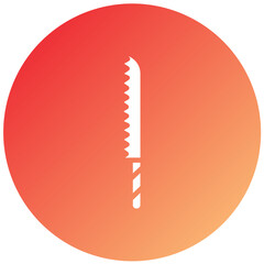 Vector Design Bread Knife Icon Style