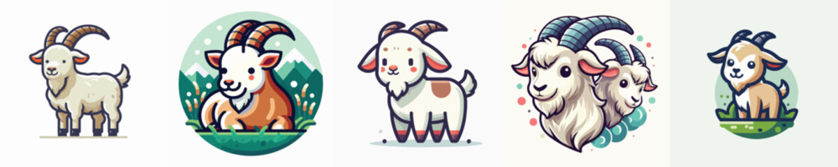 Vector of a goat.
