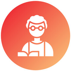 Vector Design Professor Icon Style