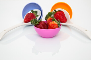 Strawberries on Elegant Spoons