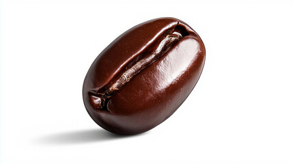 Obraz premium Realistic chocolate covered espresso bean close up for gourmet design projects