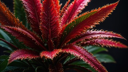 red colored plant 