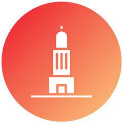 Vector Design Old Building Icon Style