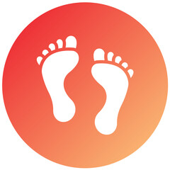 Vector Design Footprint Icon Style