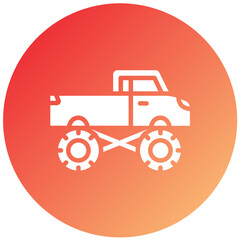 Vector Design Bigfoot Car Icon Style