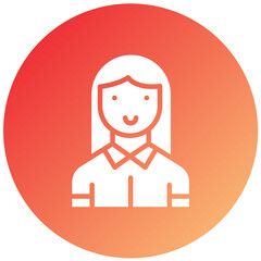 Vector Design Character Female Icon Style