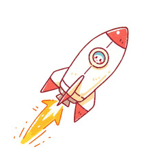 宇宙人が乗っている宇宙船のイラスト、背景なし、素材、アイコン、