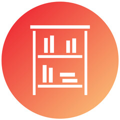 Vector Design Bookshelf Icon Style