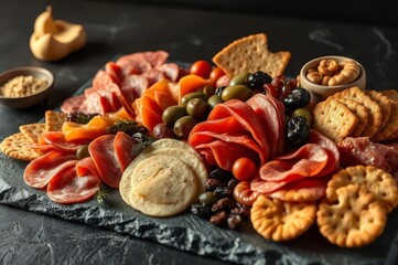 Artistic Charcuterie Board Display
