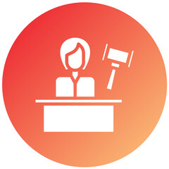 Vector Design Judge Icon Style