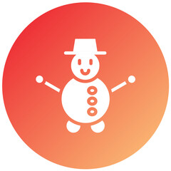 Vector Design Snowman Icon Style