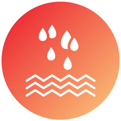 Vector Design Water Drops Icon Style