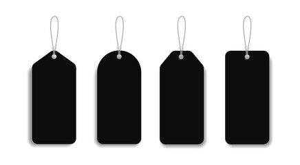 Black Domino Tiles Vector Icon Set