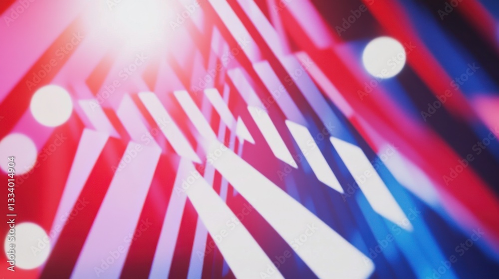 Poster Abstract Colorful Background with Geometric Shapes and Light Effects