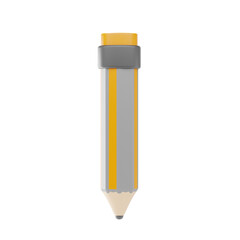 3D Cartoon Construction Pencil Illustration