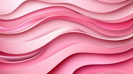 Abstract Pink Wave Patterns in Soft Shades of Pink and White Tones