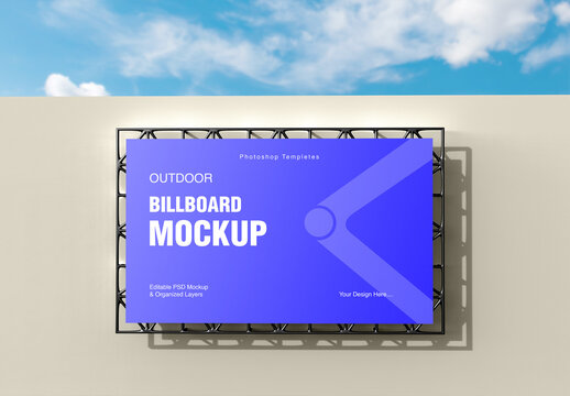 Big Billboard Outdoor Advertising Poster Mockup Template