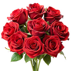 Fototapeta premium Red Roses Bouquet: Stunning Image
