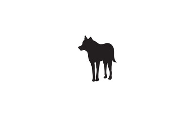black horse vector illustration