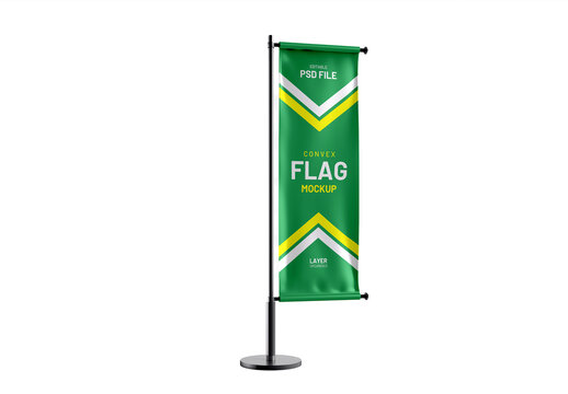 Convex Flag Mockup Layout
