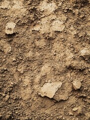 Fototapeta premium Close up texture of dry cracked earth brown color