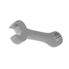 3D Cartoon Construction Screwdriver Illustration
