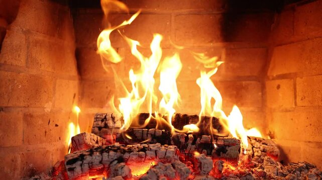 Asmr sleep. Fireplace 4k. Asmr sleep. Fire place at home for relaxing evening