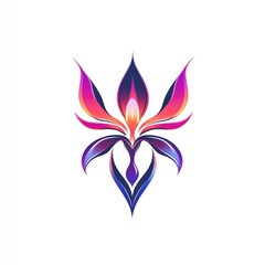 Obraz premium VibrantOrchidArtisticDesignModernMinimalistFloralArtworkStunningColorPaletteElegantLines